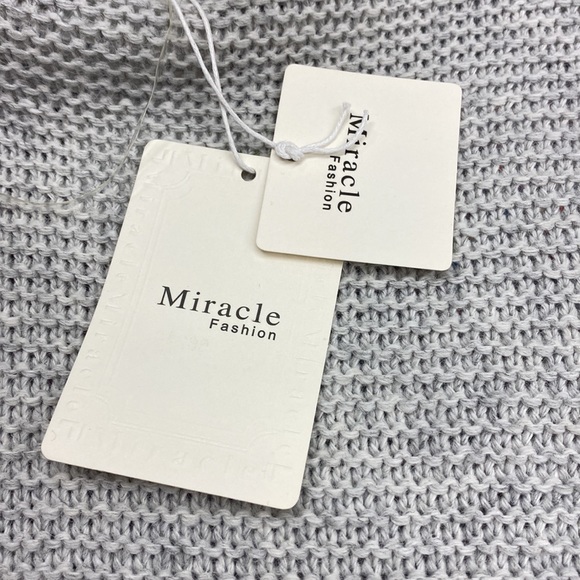 NWT - Miracle Fashion Grey Cardigan - Sz S/M - Picture 4 of 6